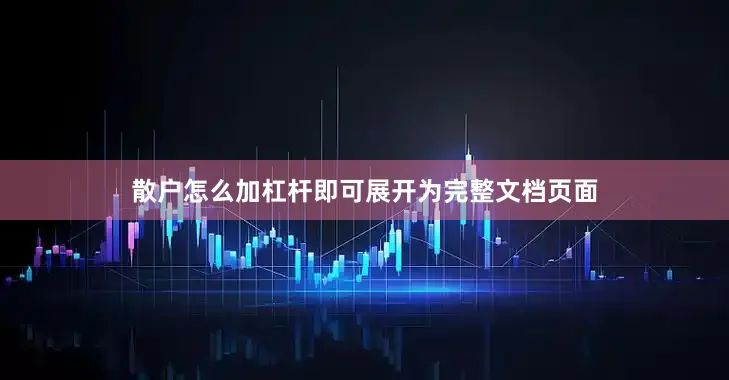 散户怎么加杠杆即可展开为完整文档页面
